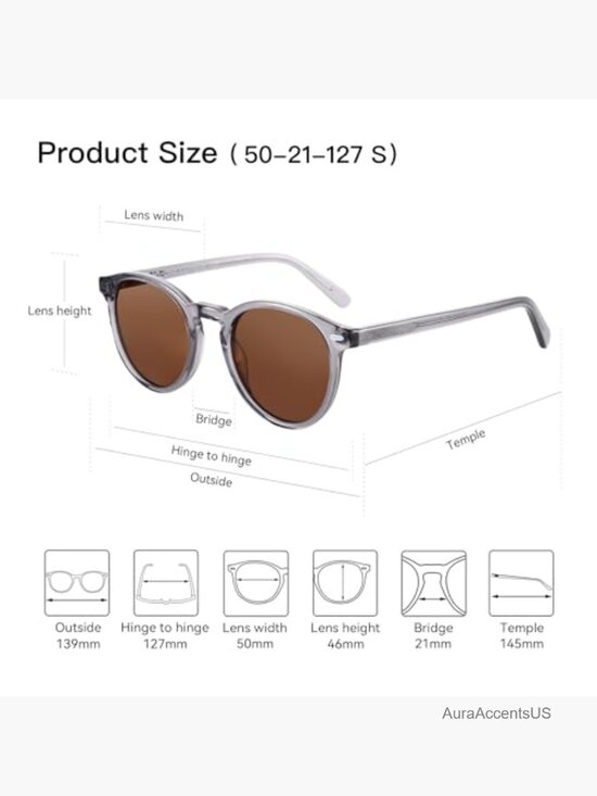 Round Retro Small Sunglasses Unisex Trendy UV400 Polarized main image 6